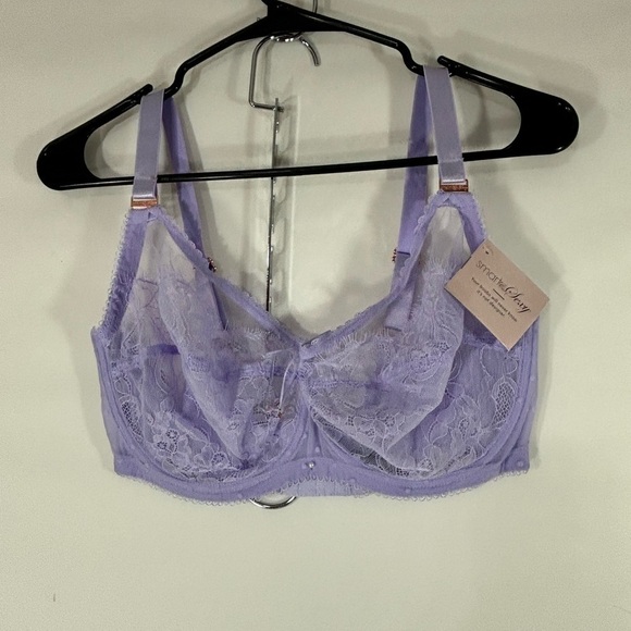 NWT Smart & Sexy Lavender Wire Lace Bra - Picture 2 of 3